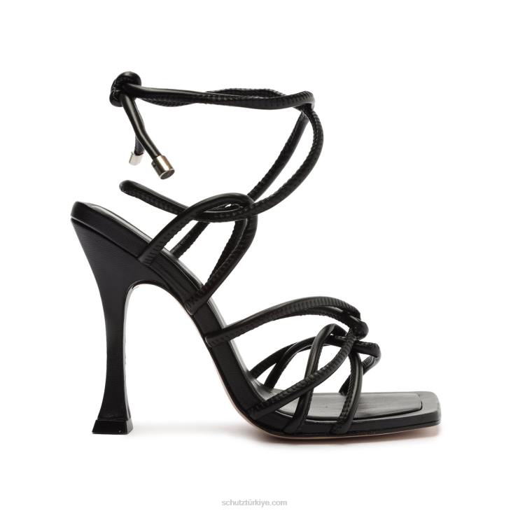 Schutz N42F352toller deri sandalet siyah