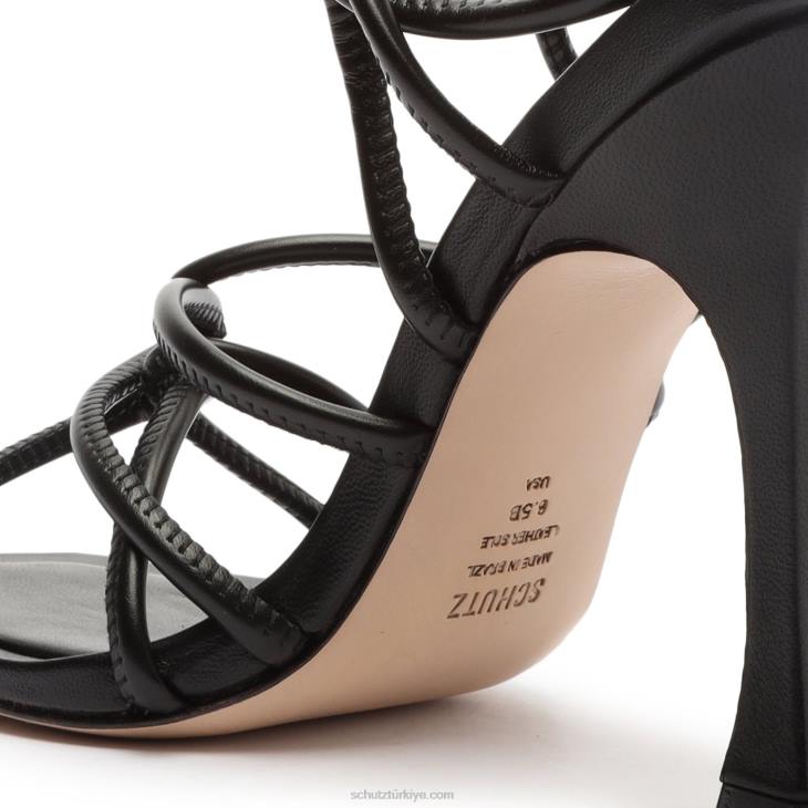 Schutz N42F352toller deri sandalet siyah