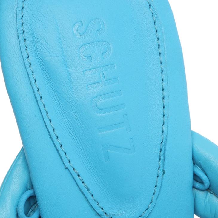 Schutz N42F355meghan vinil sandalet gerçek mavi
