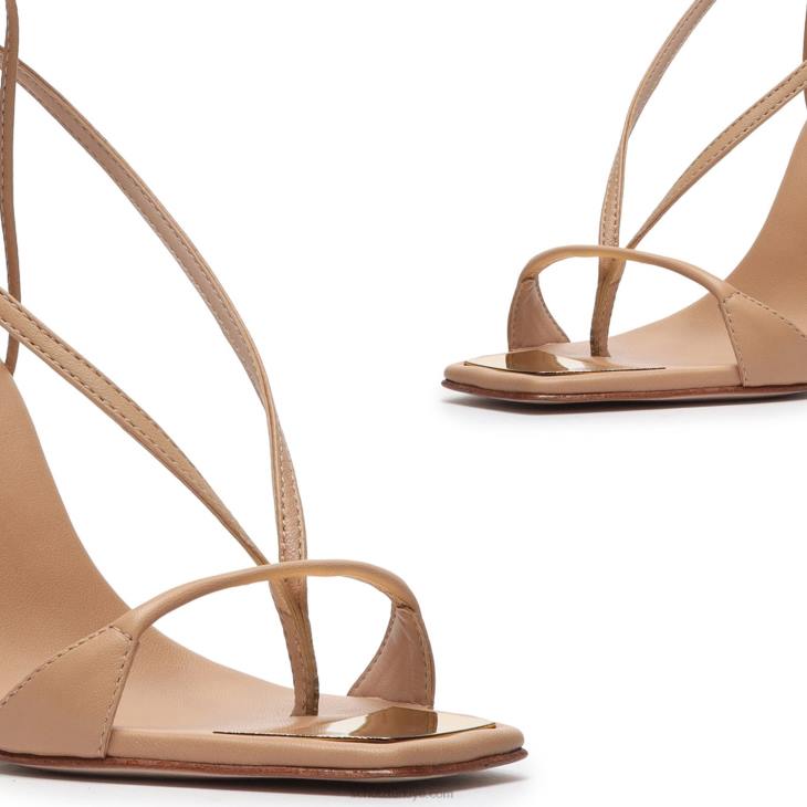 Schutz N42F356vikki deri sandalet bal beji