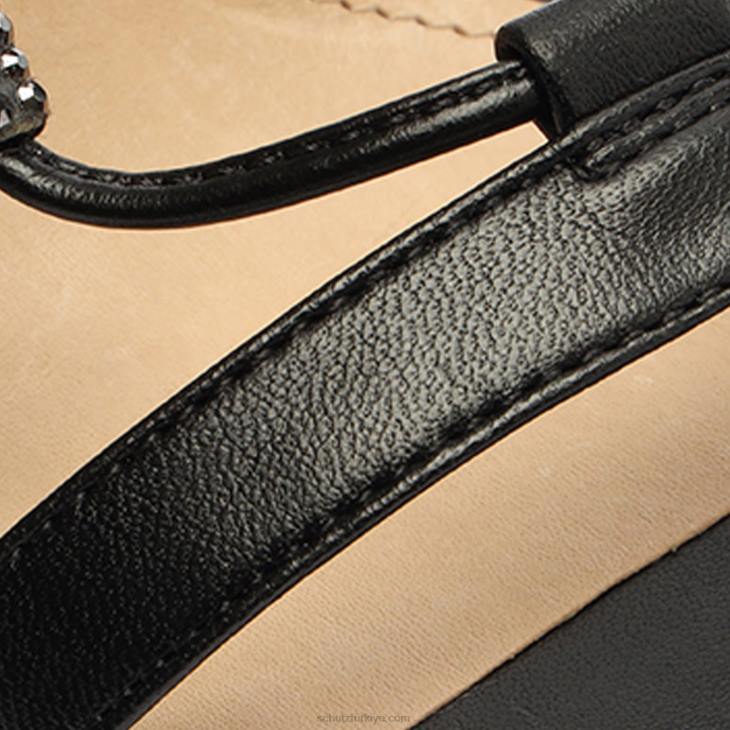 Schutz N42F360kallie nappa deri sandalet siyah