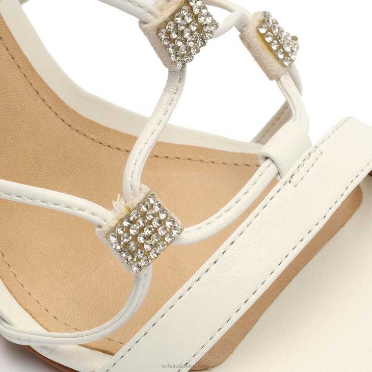 Schutz N42F361kallie nappa deri sandalet beyaz