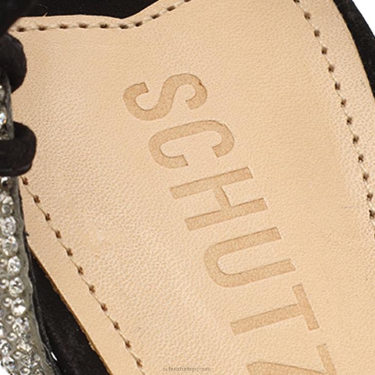 Schutz N42F362cath nubuk sandalet siyah