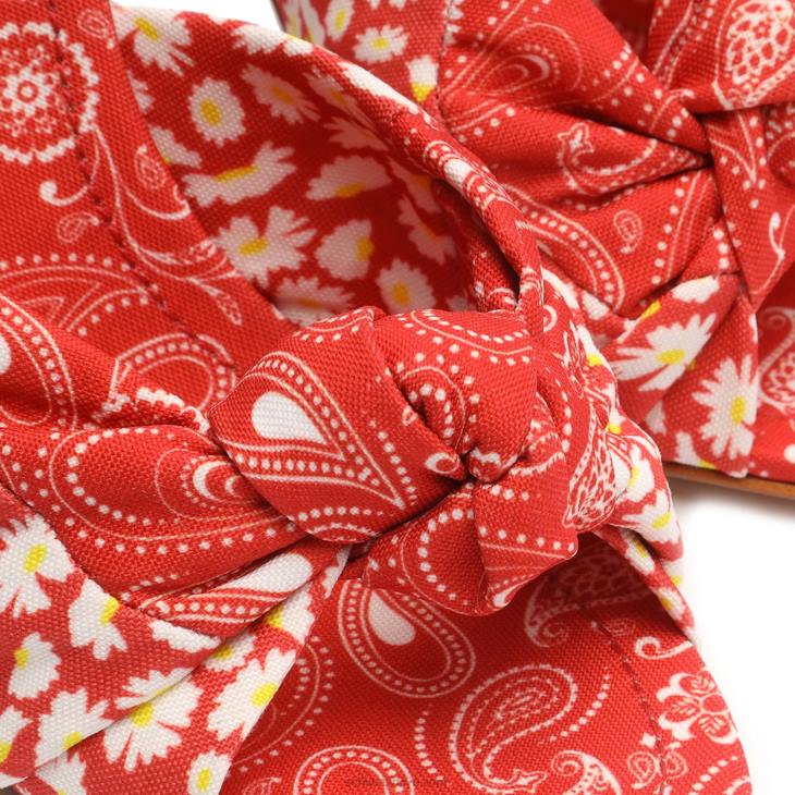 Schutz N42F363lenie kumaş sandalet mercan