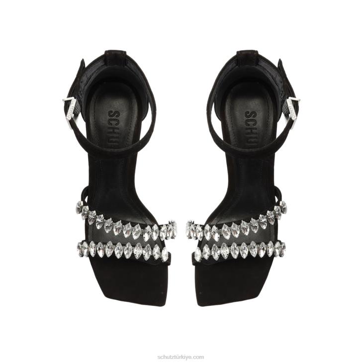 Schutz N42F371linsey nubuk sandalet siyah