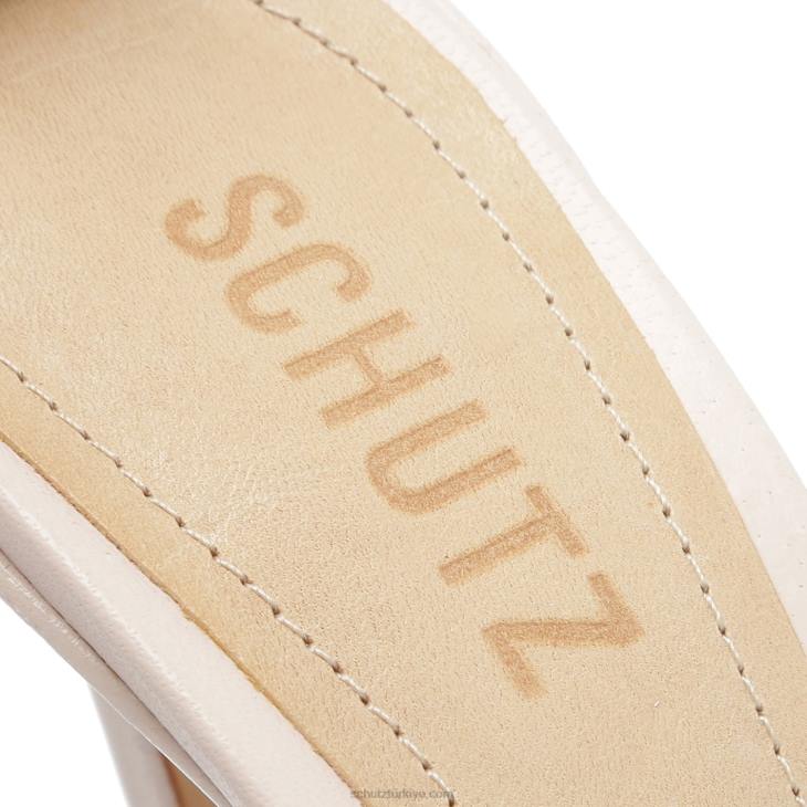 Schutz N42F376jessie vinyl & nappa deri sandalet gül beji