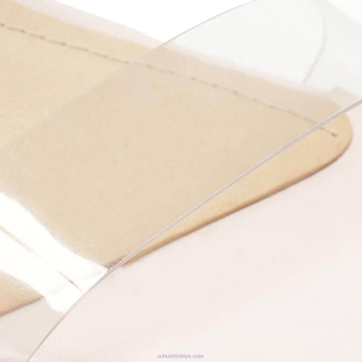 Schutz N42F376jessie vinyl & nappa deri sandalet gül beji