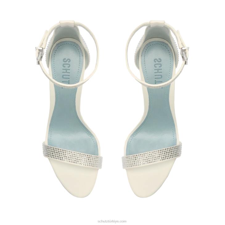 Schutz N42F387cadey-lee kristal sandalet beyaz