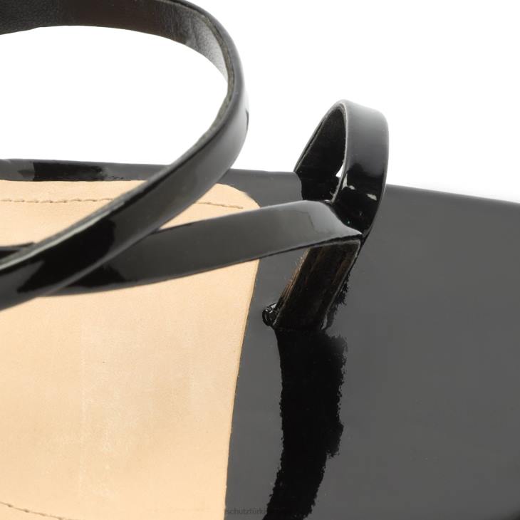 Schutz N42F388lily patent sandalet siyah