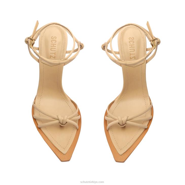 Schutz N42F392abby deri sandalet açık bej