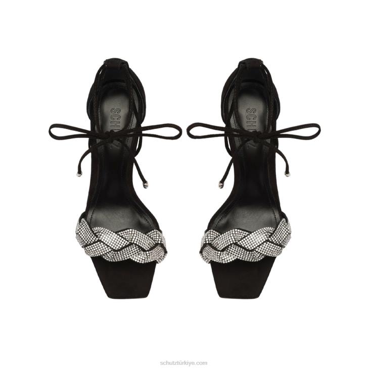 Schutz N42F393alisa nubuk sandalet siyah