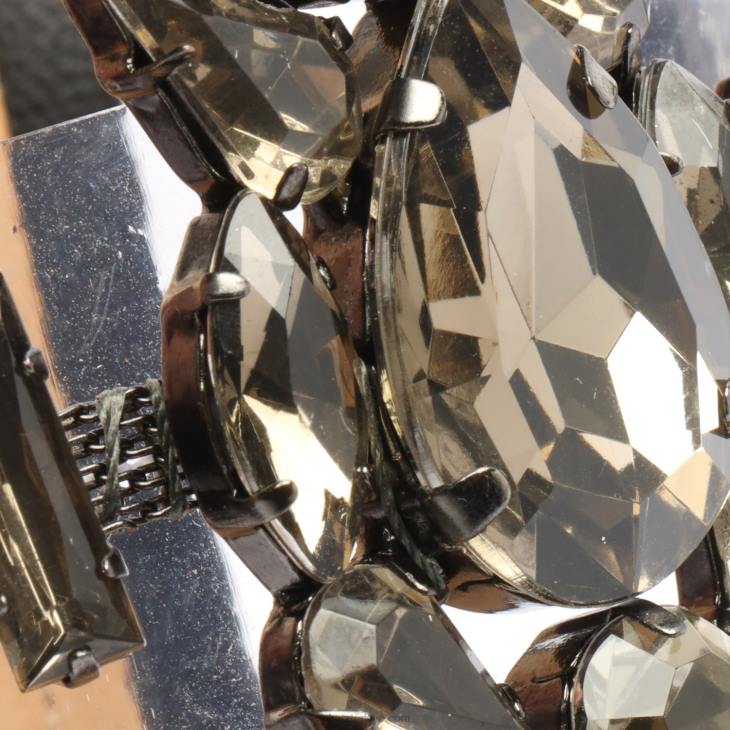 Schutz N42F397laureen vinil ve kristal sandalet hafif ahşap