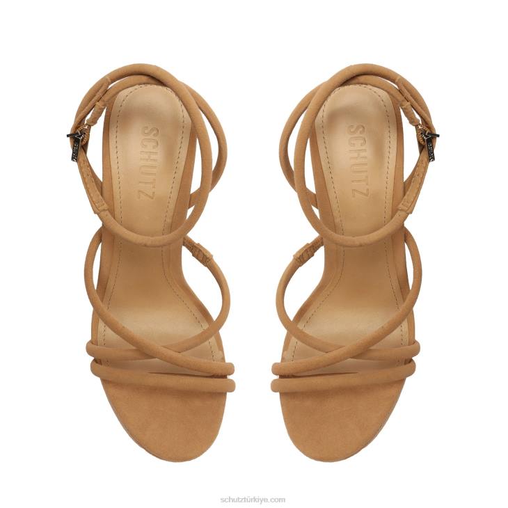Schutz N42F399zilla süet sandalet bal beji