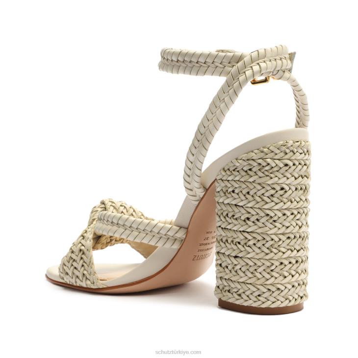 Schutz N42F3kareena nappa deri sandalet inci