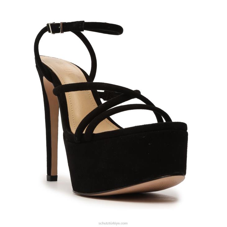 Schutz N42F400zilla süet sandalet siyah