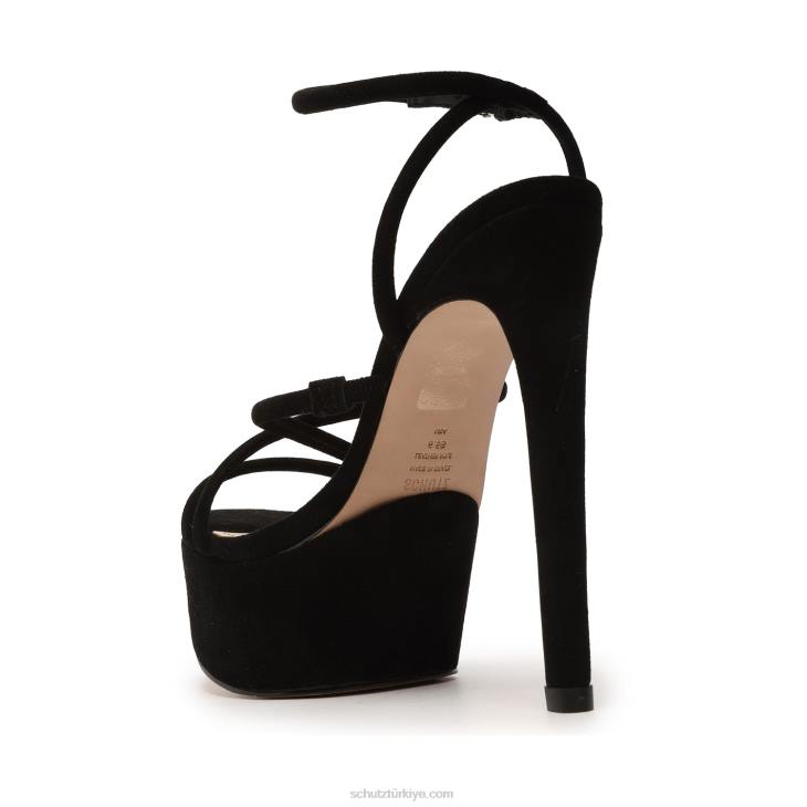 Schutz N42F400zilla süet sandalet siyah
