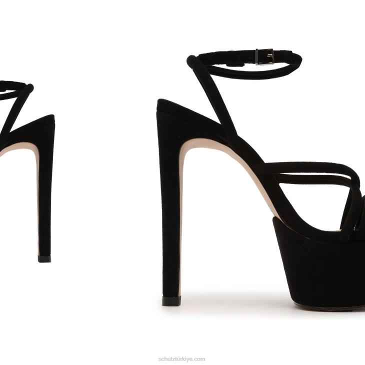 Schutz N42F400zilla süet sandalet siyah