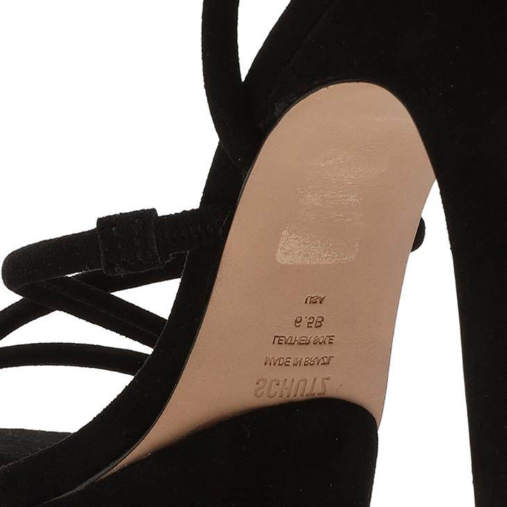 Schutz N42F400zilla süet sandalet siyah
