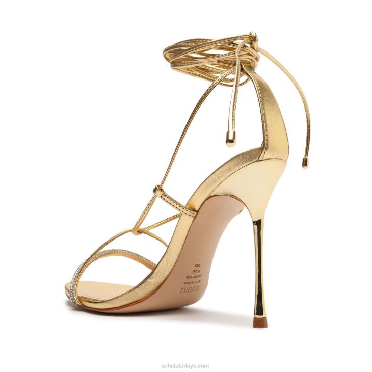 Schutz N42F406adeline kristal metalik sandalet altın