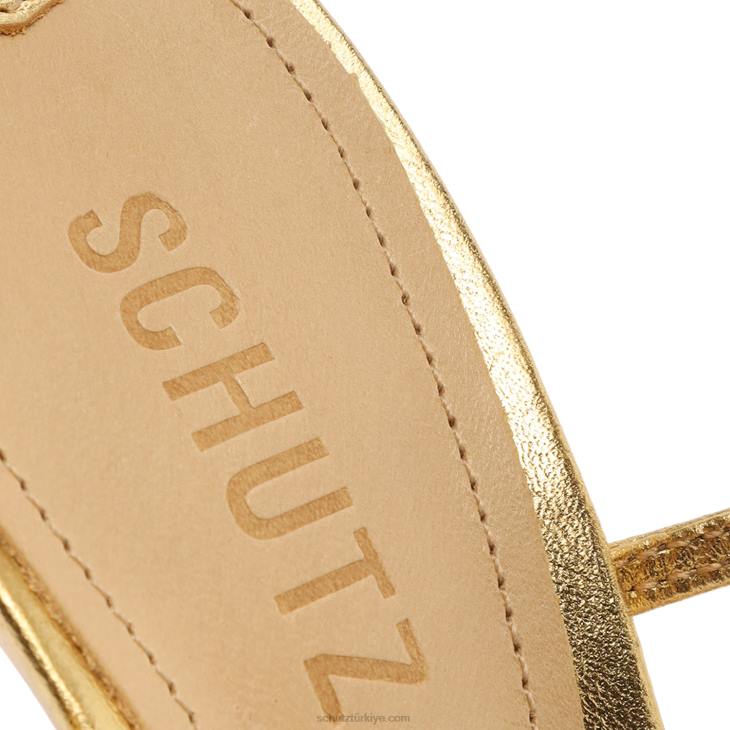 Schutz N42F406adeline kristal metalik sandalet altın