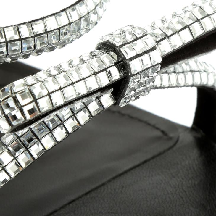 Schutz N42F407earla nappa deri sandalet siyah