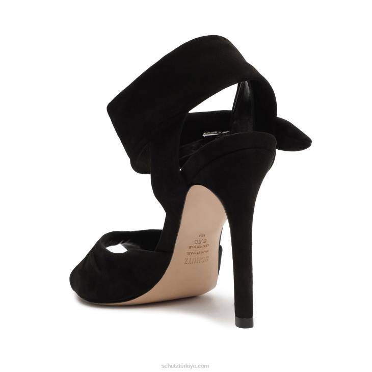 Schutz N42F411adlyn süet sandalet siyah