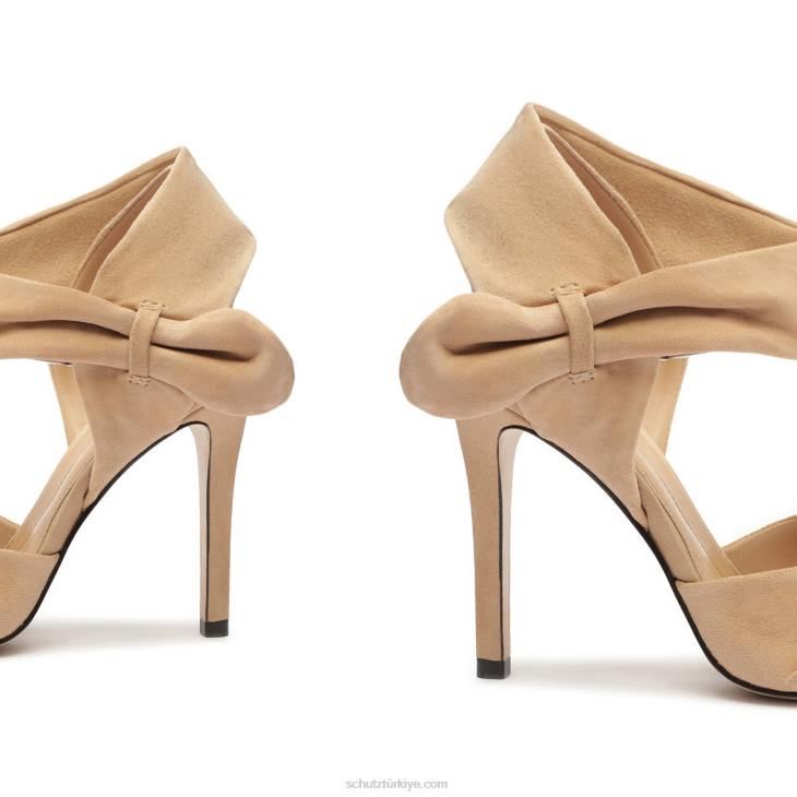 Schutz N42F414adlyn süet sandalet badem