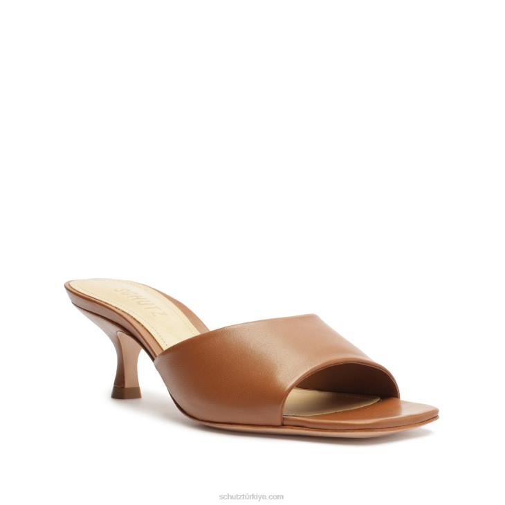 Schutz N42F419dethalia nappa deri sandalet yeni ahşap