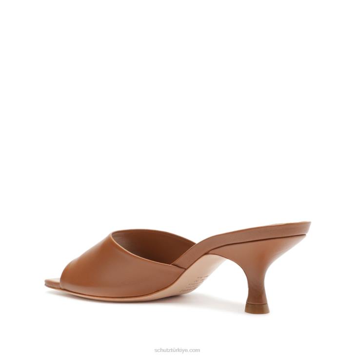Schutz N42F419dethalia nappa deri sandalet yeni ahşap