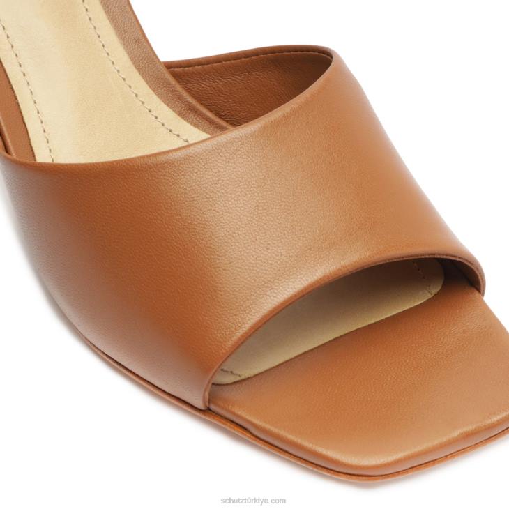 Schutz N42F419dethalia nappa deri sandalet yeni ahşap