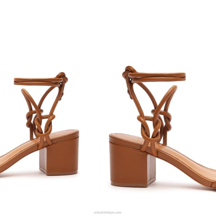 Schutz N42F41nicky mid napa sandalet yeni ahşap