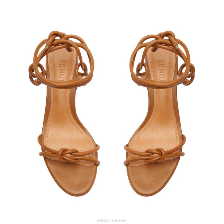 Schutz N42F41nicky mid napa sandalet yeni ahşap