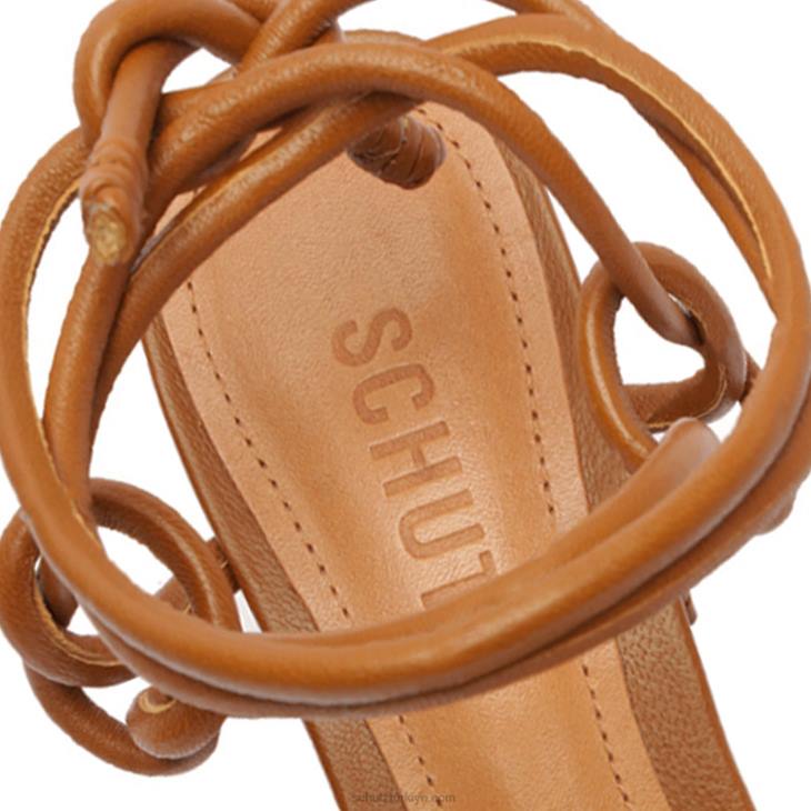 Schutz N42F41nicky mid napa sandalet yeni ahşap