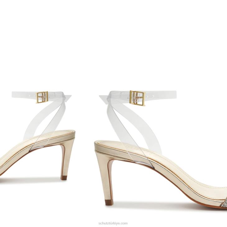 Schutz N42F449irina orta vinil sandalet platin