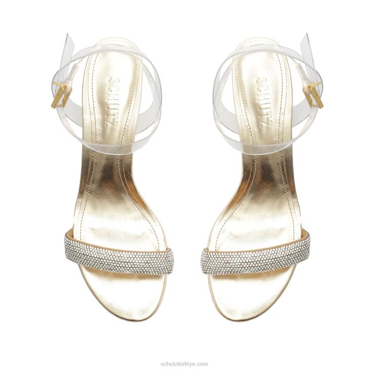 Schutz N42F449irina orta vinil sandalet platin