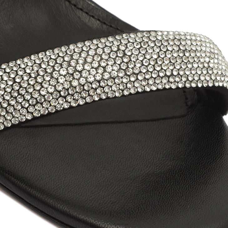 Schutz N42F450irina orta vinil sandalet kristal balck