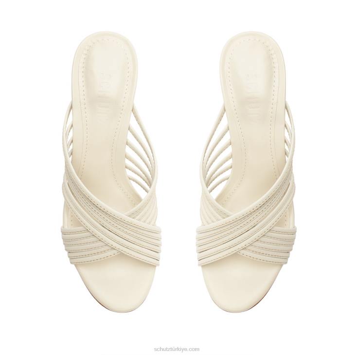 Schutz N42F45evangeline dana derisi sandalet inci