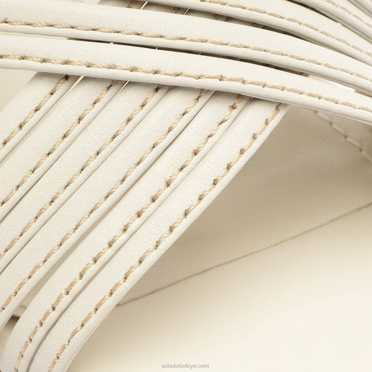 Schutz N42F45evangeline dana derisi sandalet inci