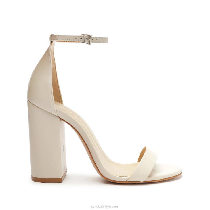Schutz N42F47cadey lee blok nappa deri sandalet inci