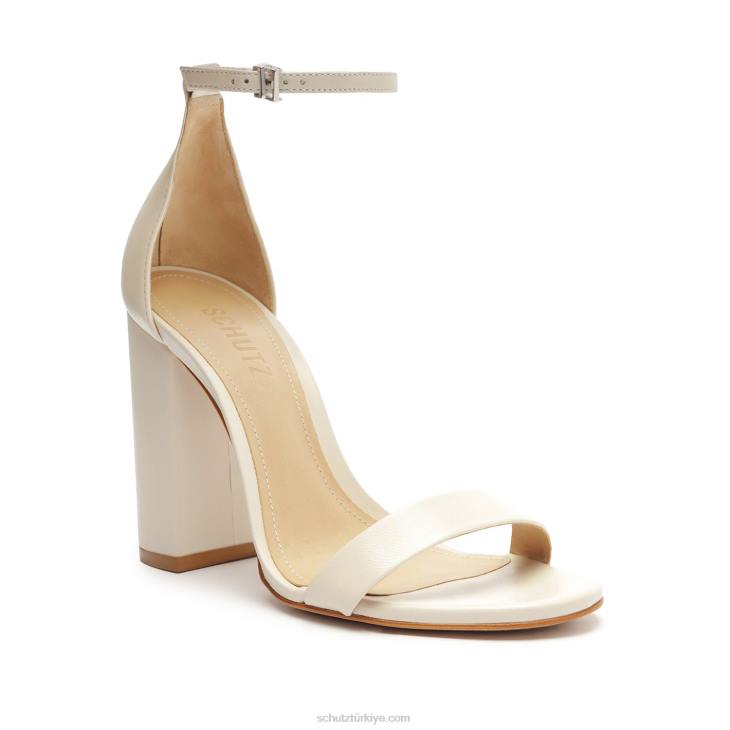 Schutz N42F47cadey lee blok nappa deri sandalet inci