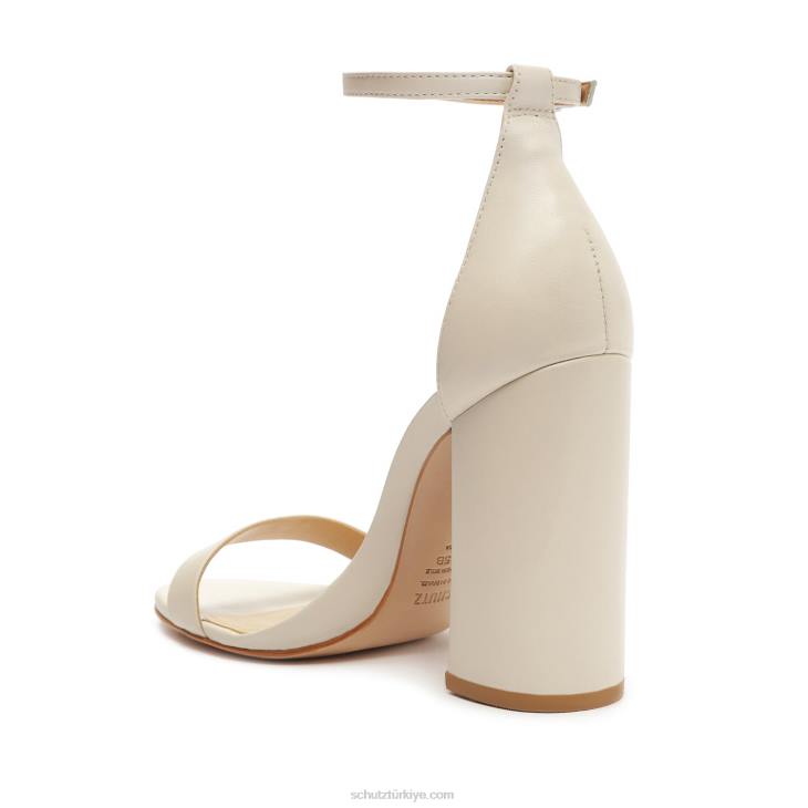 Schutz N42F47cadey lee blok nappa deri sandalet inci