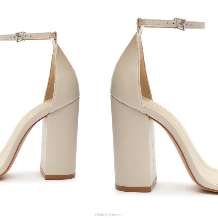 Schutz N42F47cadey lee blok nappa deri sandalet inci
