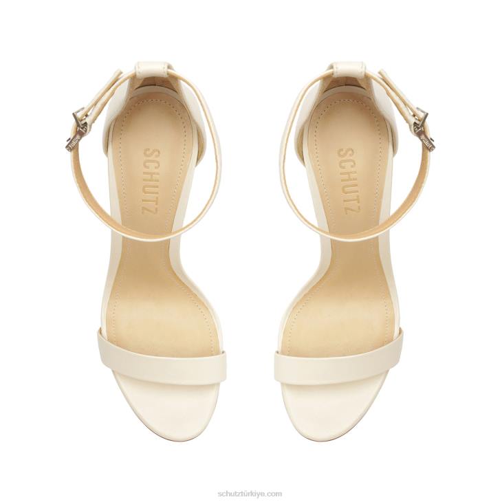 Schutz N42F47cadey lee blok nappa deri sandalet inci