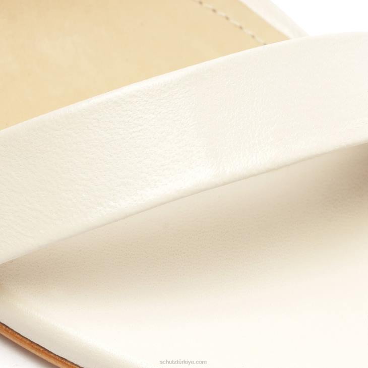 Schutz N42F47cadey lee blok nappa deri sandalet inci