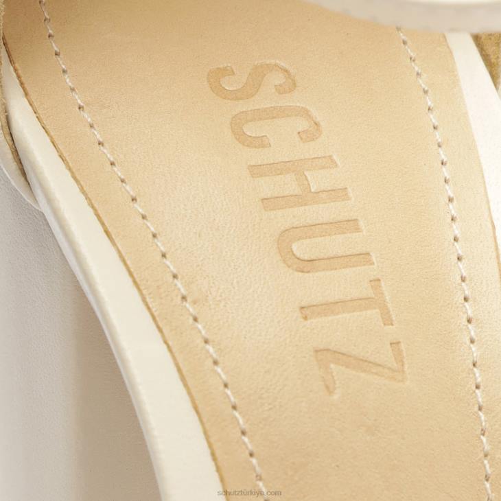 Schutz N42F47cadey lee blok nappa deri sandalet inci