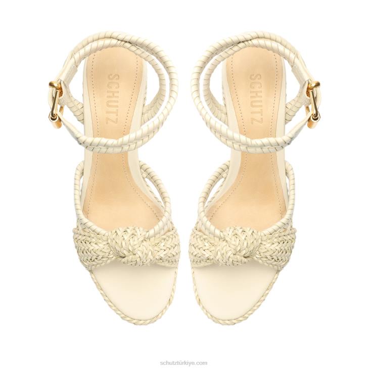 Schutz N42F4kareena platform napa deri sandalet inci