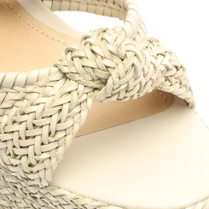 Schutz N42F4kareena platform napa deri sandalet inci