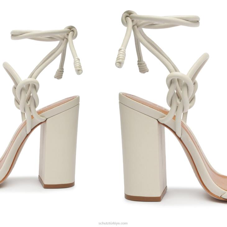 Schutz N42F58nicky blok napa deri sandalet inci