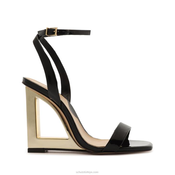 Schutz N42F65filipa rugan sandalet siyah