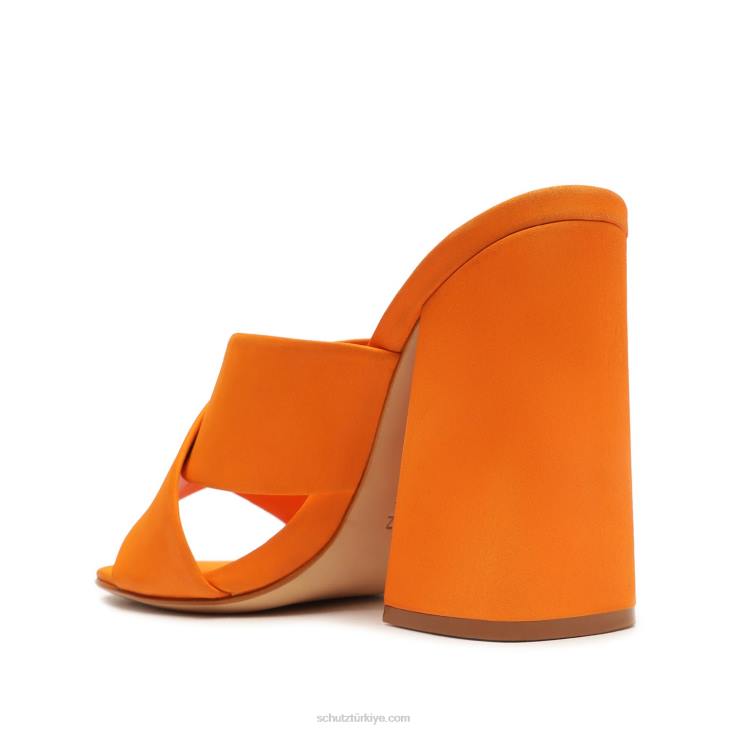 Schutz N42F78callie nubuk sandalet parlak mandalina